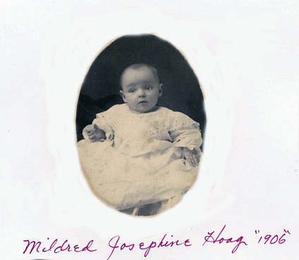 Mildred Josephine Hoag at Age 1