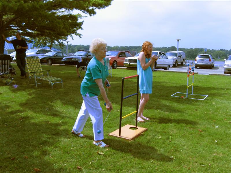 Ladder ball toss