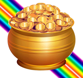 Gold and Rainbow image